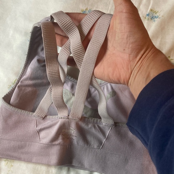 Puma Women's Lavender Sports Bra - Picture 5 of 12
